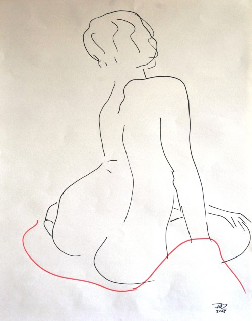 FdeZanger,vrouw zittend,op rug