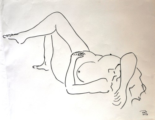 FdeZanger,vrouw liggend op rug,auto corr