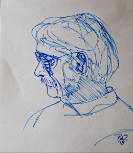 Frank de Zanger, model, hoofd, 2018